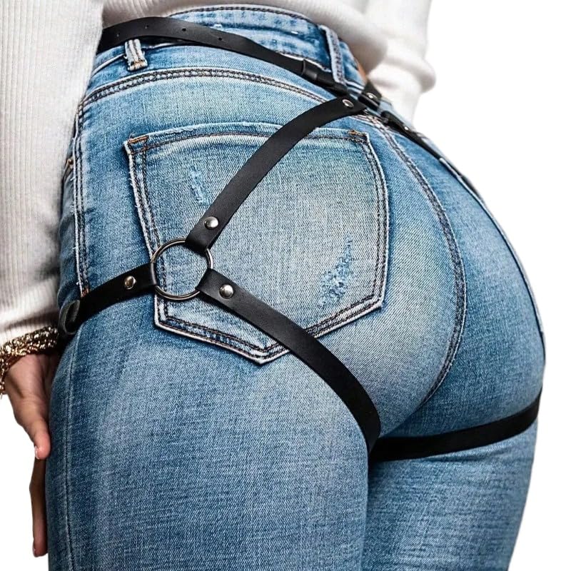 AJOHBM Sangle Punk Yoga Adjustable Women's Set PU-D6Y2