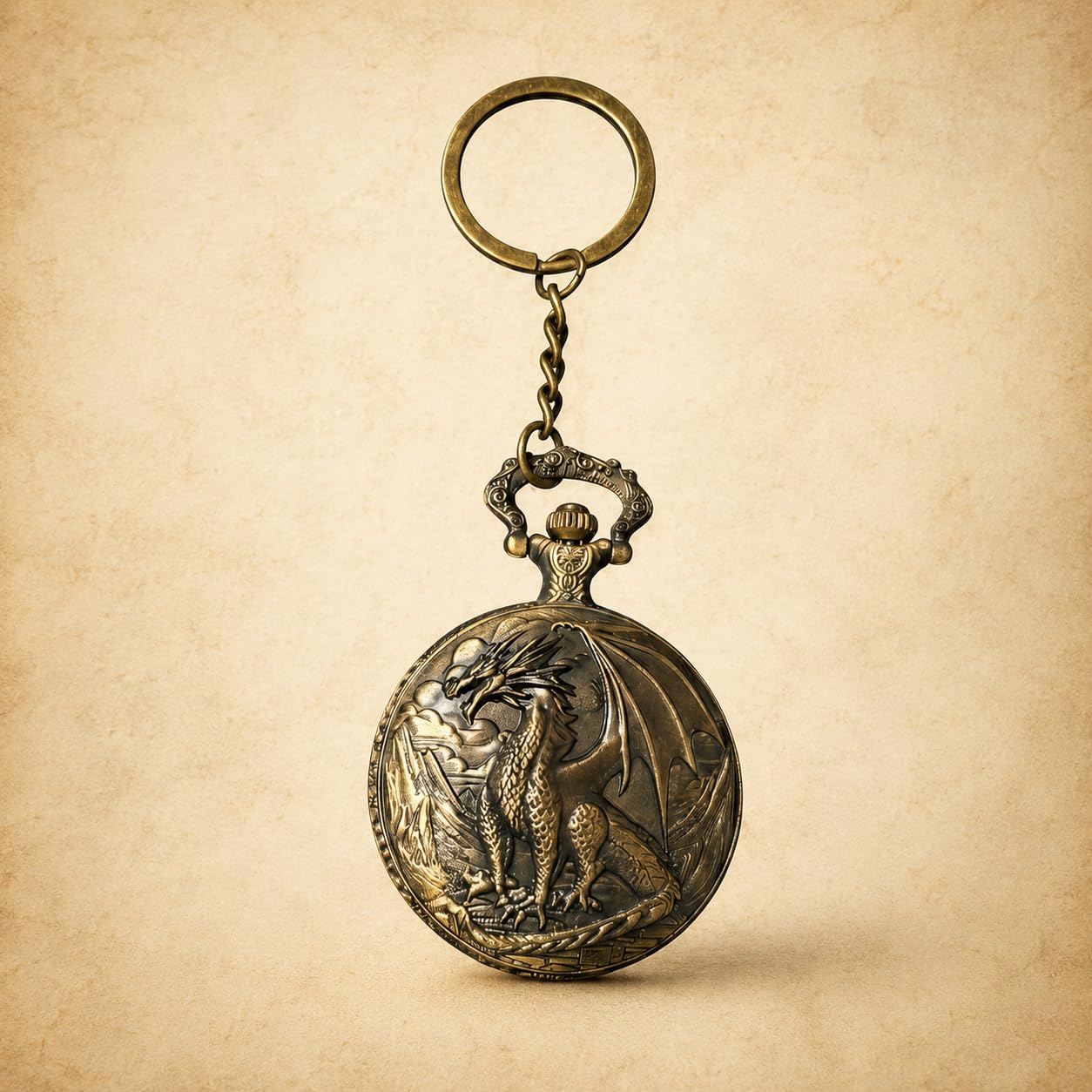 Antique Bronze Pocket Premium Vintage Theme Metallic Home Key Chain & Key Rings | Best Gift for Men, Woman, Boys & Girls on their Special Occassions-picture-35