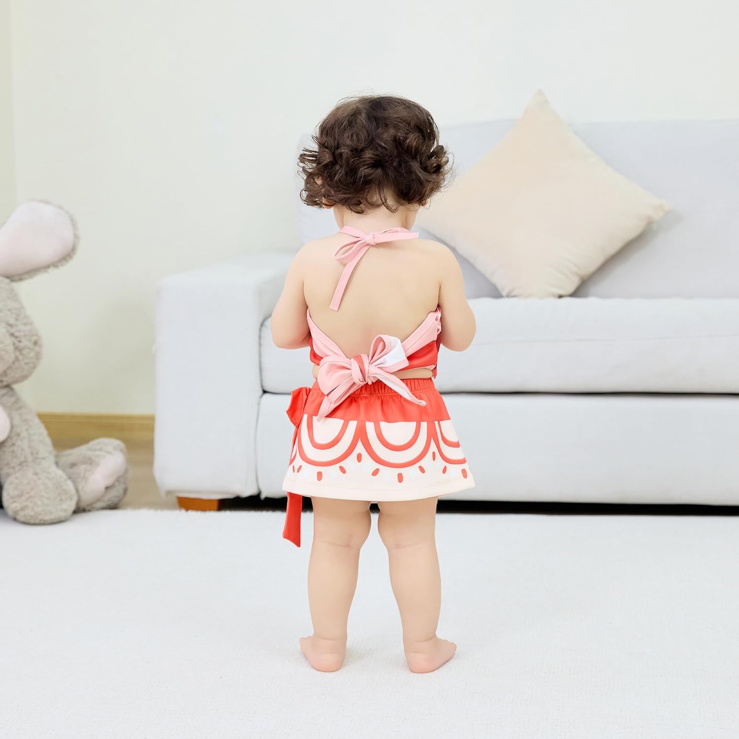 Baby Girls Princess Adventure Bathing Suit Halter Bikini Sets Swimsuit Swimwear Fancy Dress Costume - Image 6