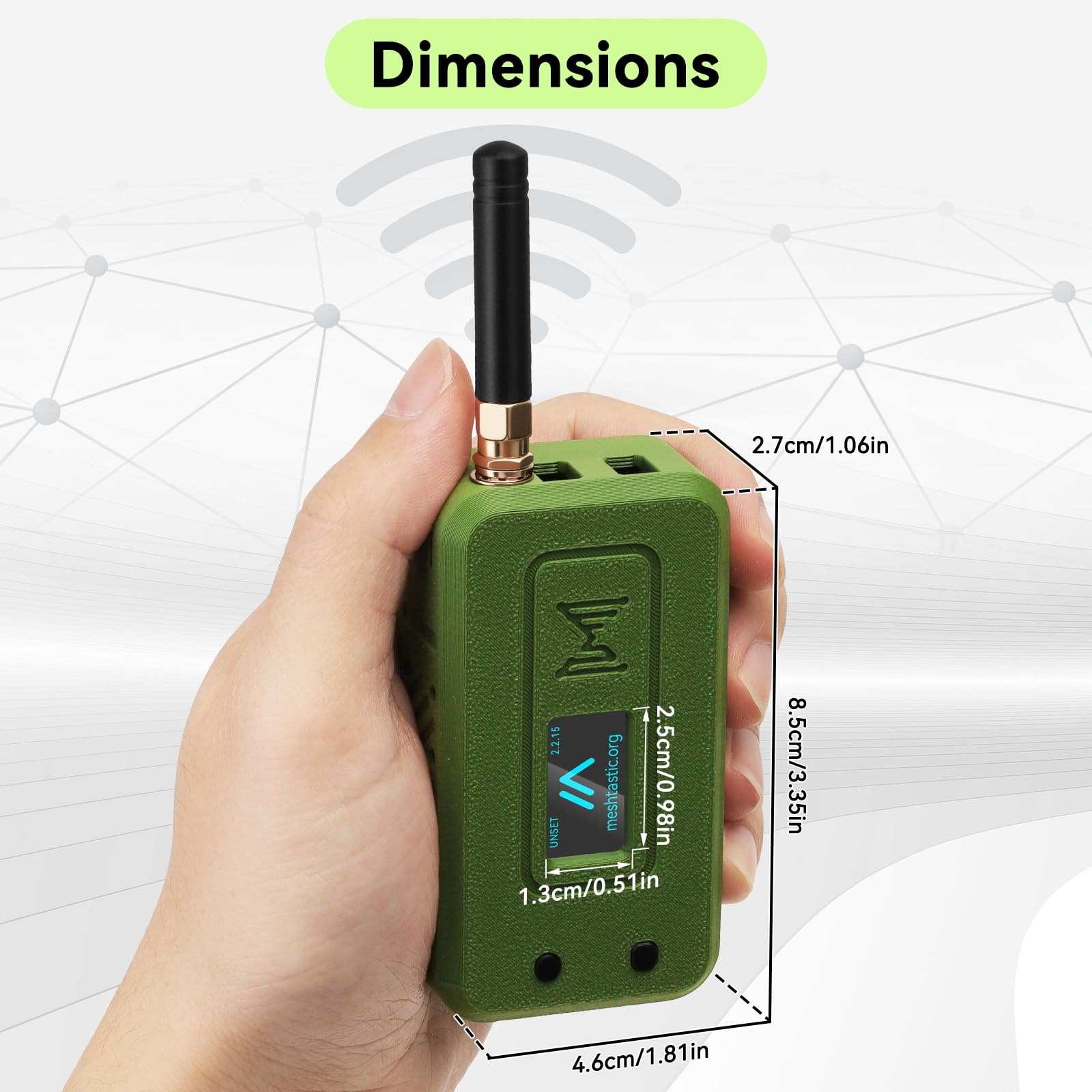 2 Set Scheda di sviluppo ESP32 LoRa V4 + Modulo GNSS L76 + Batteria 3000mAh + Custodia Verde, ESP32-S3 SX1262 LoRa WiFi Bluetooth 2MB PSRAM 16MB Flash Antenna 915MHz Supporto GPS Solare per Arduino