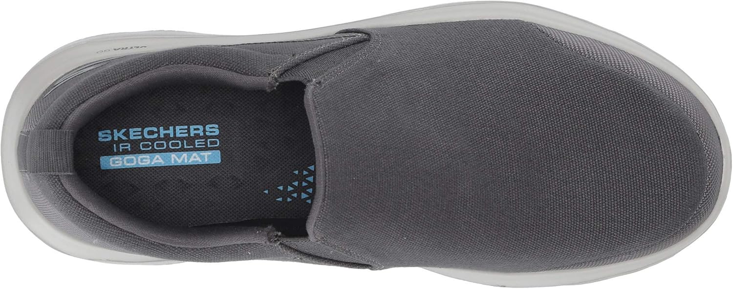 Skechers Mens Gowalk Evolution Ultra Vectron Double Elastic Slip on Performance Walking Shoe