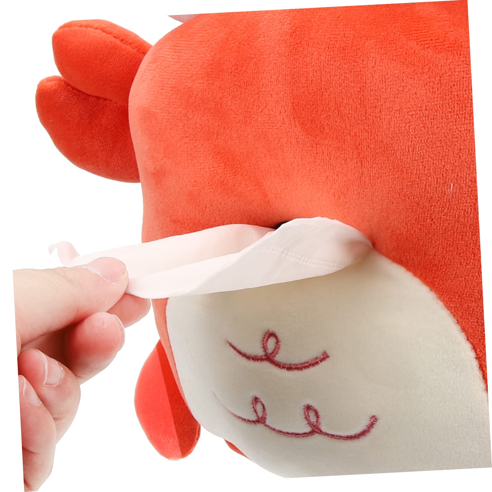 Unomor Cartoon Crab Tissue Box Cover Cute Car Napkin Organizer Multi Functional Hanging Tissue Dispenser for Home and Car Stylish Paper Storage for Adults
