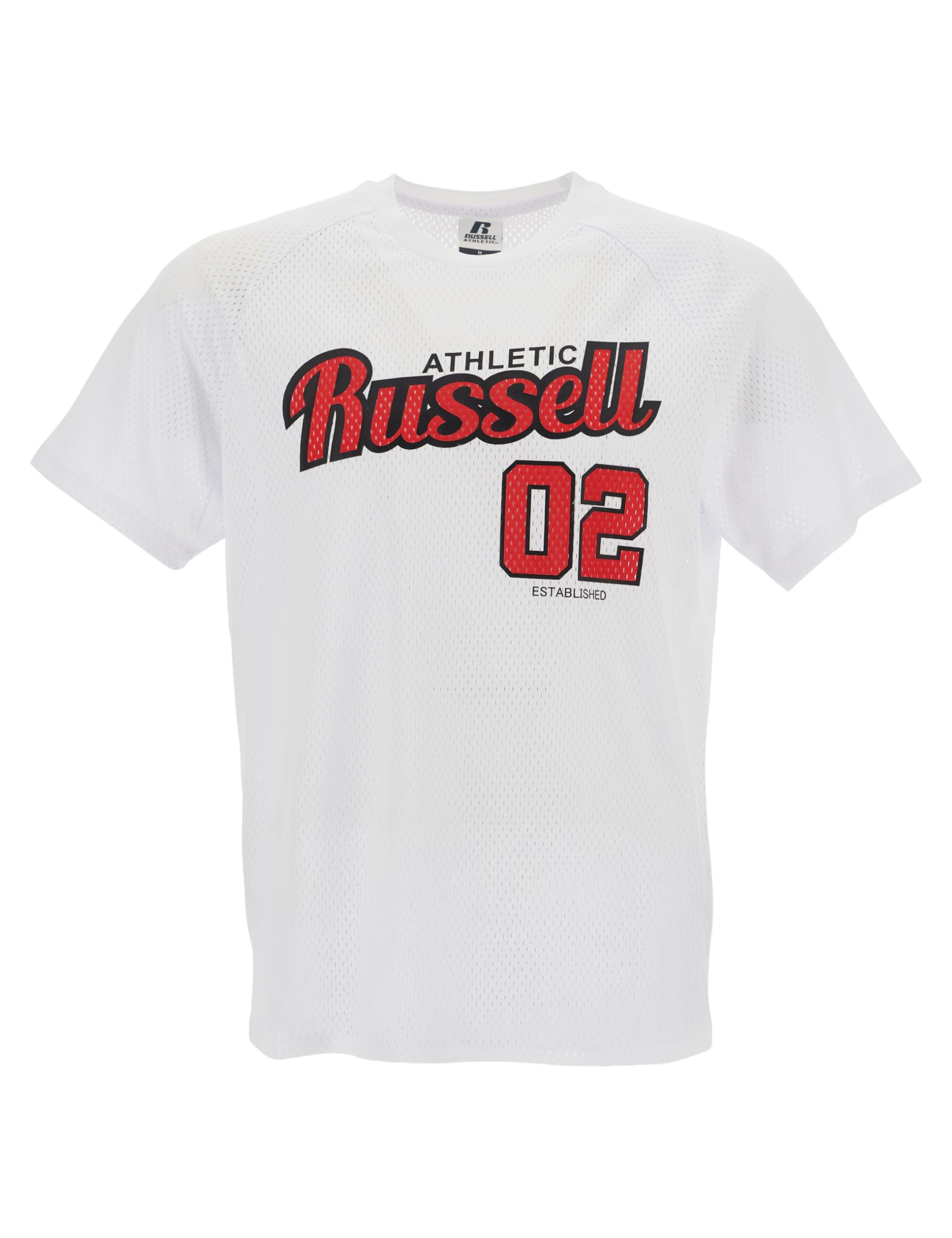 Russell Athletic Men's Justice-s/S Crewneck Tee Shir T-Shirt, White, S