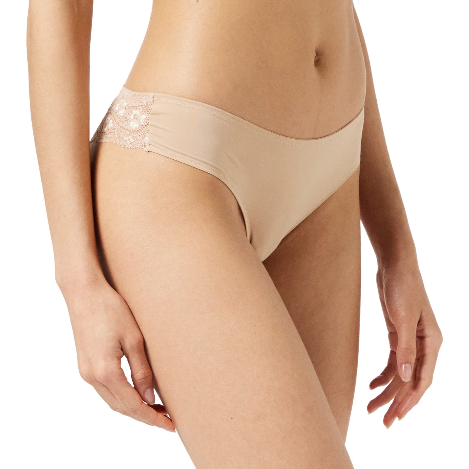 Triumph Women's Lovely Micro Brazilian String String, Beige (Smooth Skin 6106), 18 (Manufacturer size: Large)