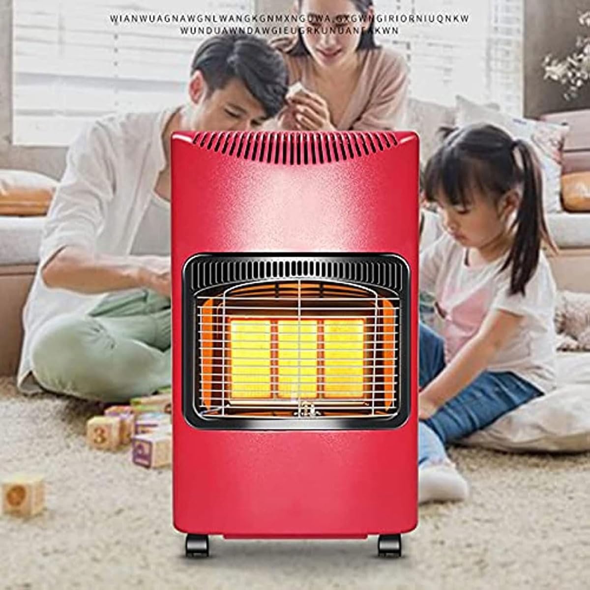 Przenośny grzejnik gazowy, wolnostojący grzejnik butanowy 4200 W z 3 ustawieniami ciepła, konstrukcja ceramiczna, nadaje się do ogrzewania wewnątrz i na zewnątrz, pokrywa powierzchnię 20-70㎡