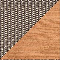 Vista 26 de Wooden Mallet Designer Curve Leg - Portaequipajes, correas grises, roble claro