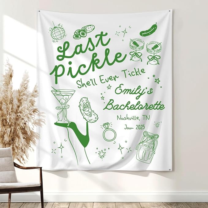 Amazon.com: Personalized Pickle Bachelorette Party Decorations Last ...