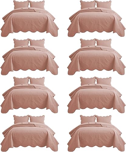 Vista 436 de IR Imperial Rooms - Juego de colcha individual (68 x 86 pulgadas) + 1 funda de almohada (20 x 26 + 2 pulgadas), 2 piezas, ligera, reversible