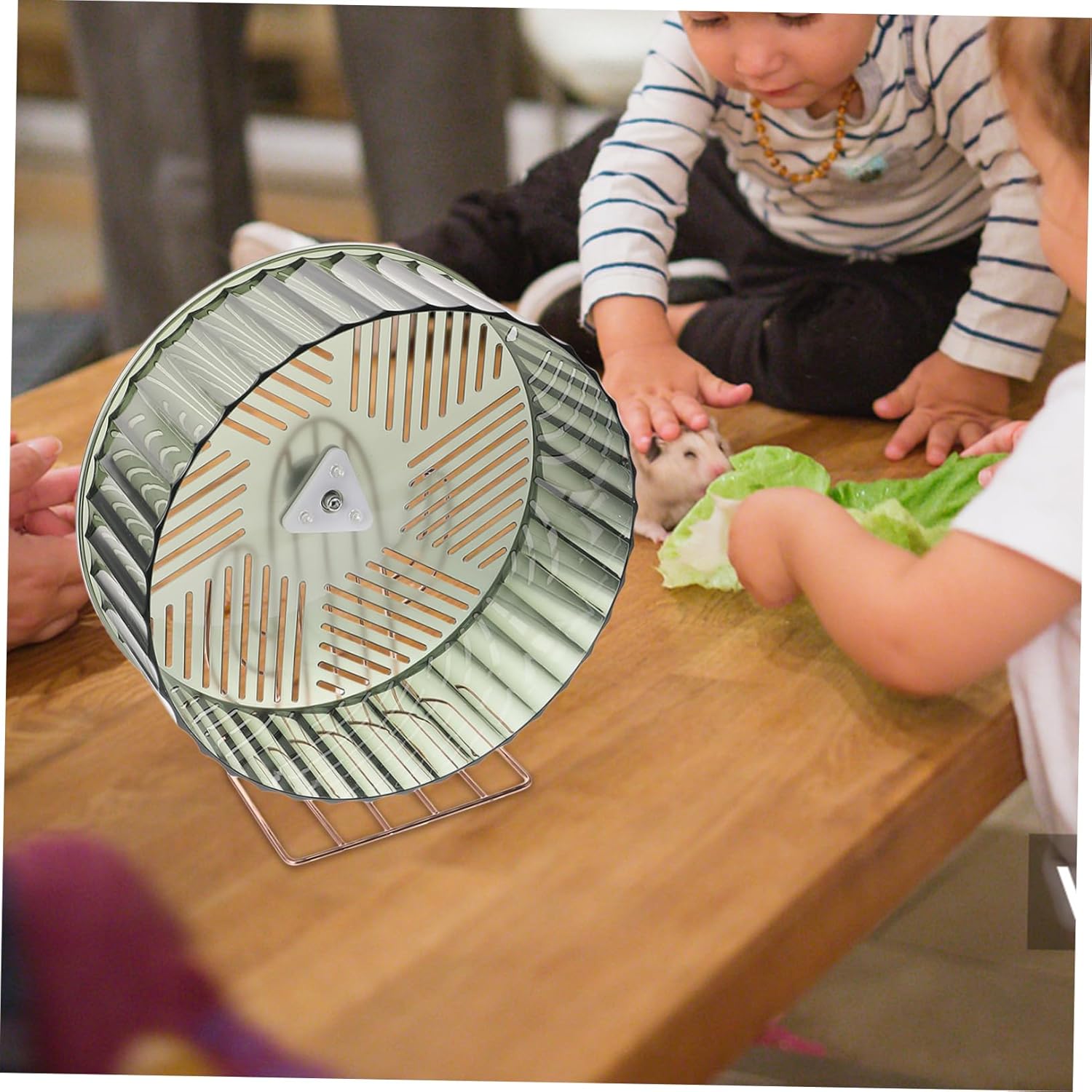 Silent Chinchilla Wheel with Stable Base for Hamsters and Pets Large Exercise Toy for Household Use Hamster Supply and Cage Accessory