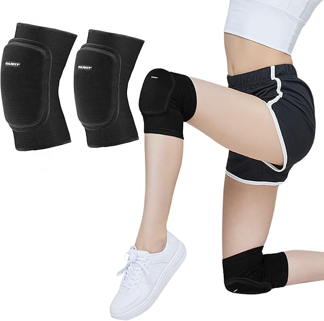 ONTYZZ Kids Knee Sleeve 1 Pair kids Knee Pads Stretchy Child Knee Bandage Support Children Knee Support for Sports Dance Black/S