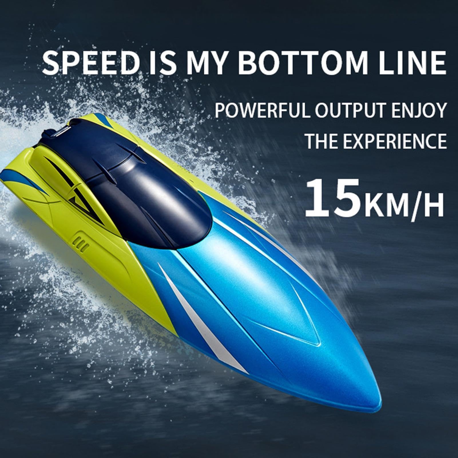Barca Telecomandata Per Adulti 15 Km/h Luce Posteriore LED Nave | Allarme Batteria Scarica E Fuori Portata, 100 Minuti Di , Barca RC Veloce Ricaricabile Bambini Piscina Ruscello