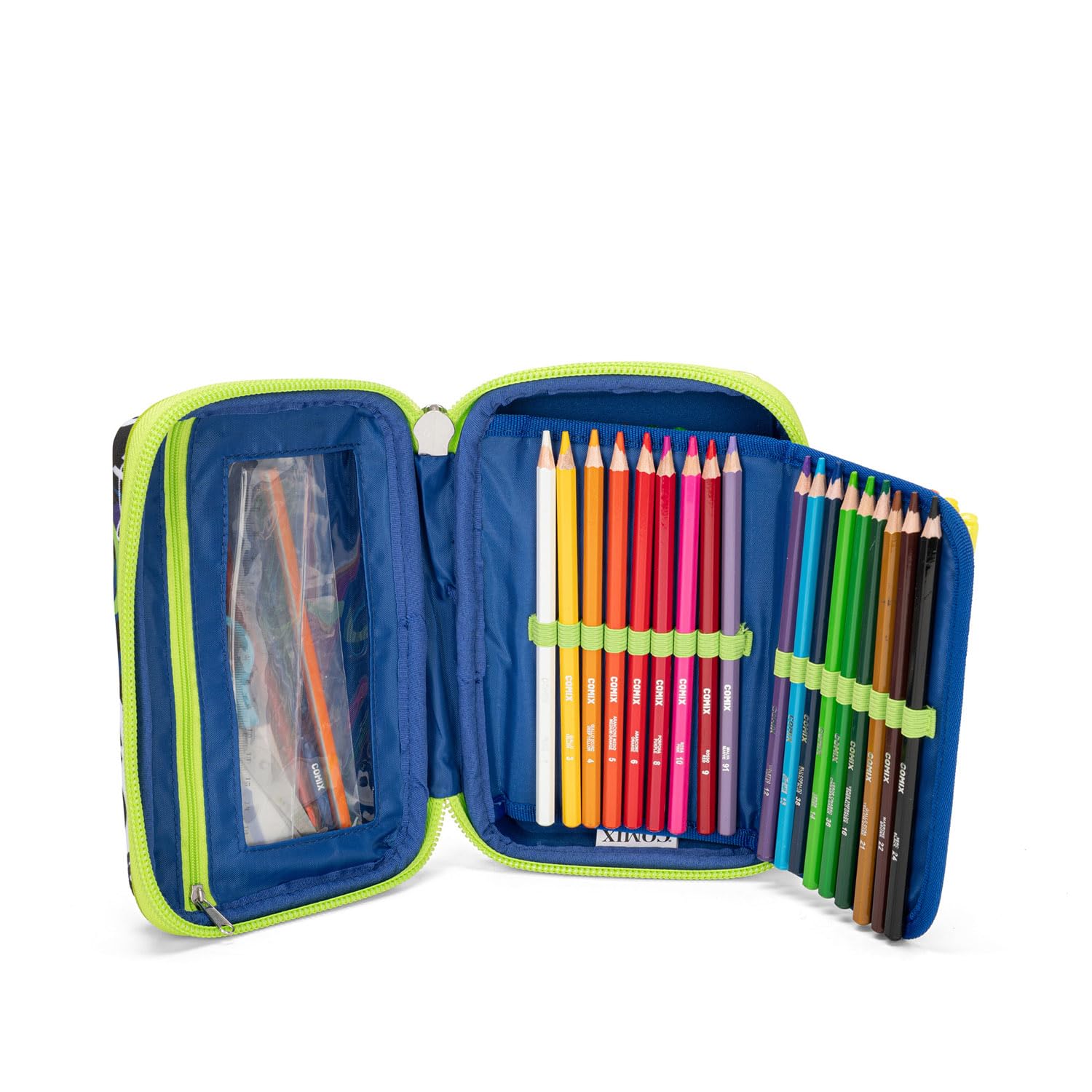 COMIX Pencil Case School Maxi Corredo Organised, Multicoloured, BOY - Image 2