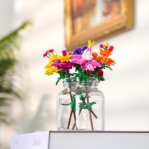 Miniatura 8 de TOY Life Paquete de 30 regalos de cumpleaños para niños, bloques de construcción de flores, regalos de fiesta de cumpleaños, bolsas de regalo para