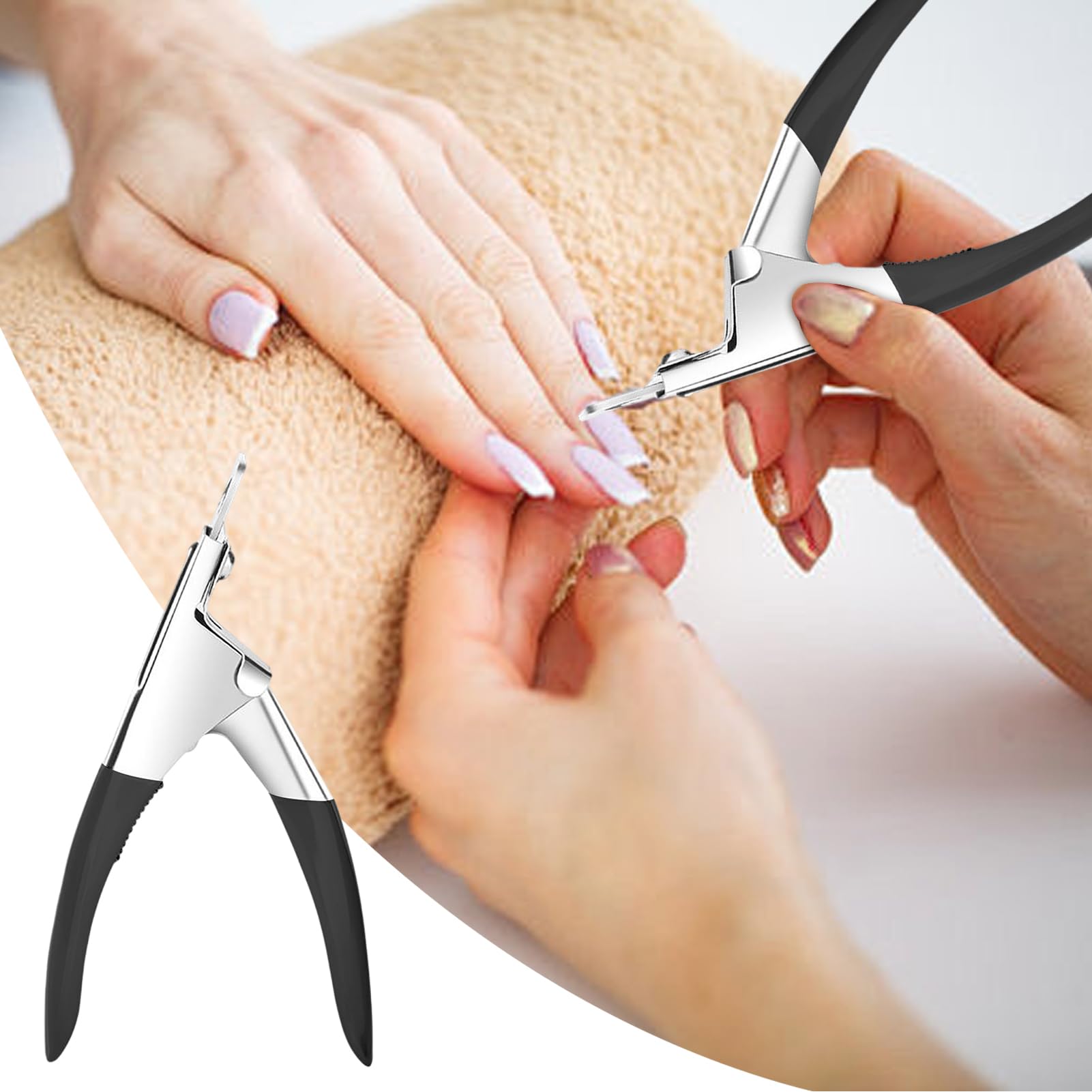 Taglierina unghie in acciaio inossidabile Clipper punta unghia U Tabelle acriliche Cutter Manicure Tool