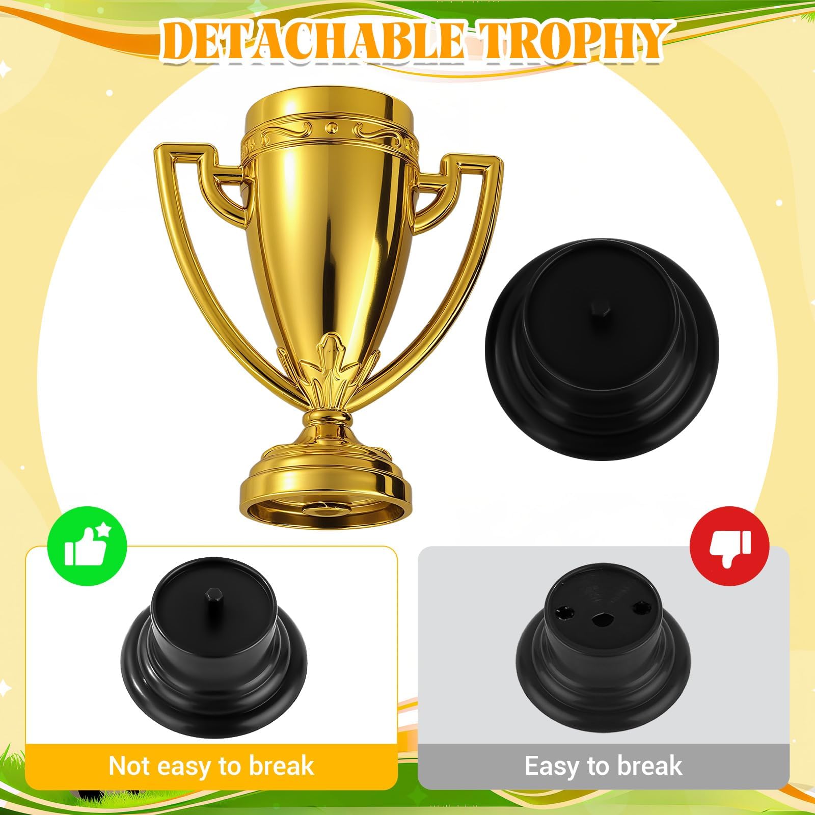 vector illustratie van medaille en trofee.illustratie van een gouden trofee met een rood lint en een medaille 39649171 Vectorkunst bij Vecteezy