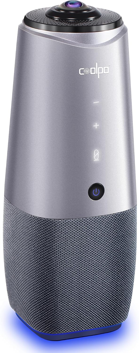 COOLPO Camera 360, Smart Video Conference Room Camera and Microphone, Pana
