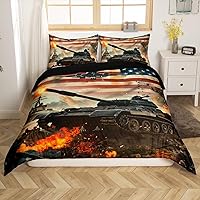 Vista 26 de Juego de funda de edredón de lobo blanco, lobos y parejas, juegos de ropa de cama de animales de safari para niños, niñas, familia de lobos, vida