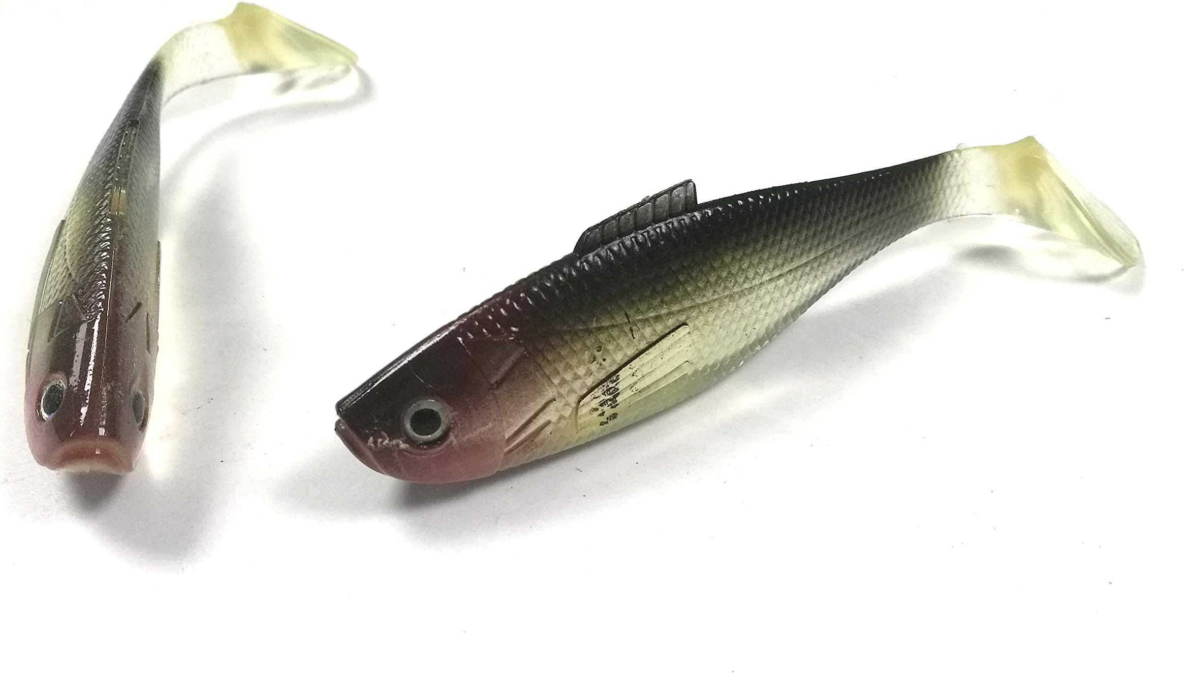 LENPABY 2 PCS Sea Fishing big Soft Plastic Lures Soft Bait Sea Fish Lures Fishing T Tail 18cm 49g