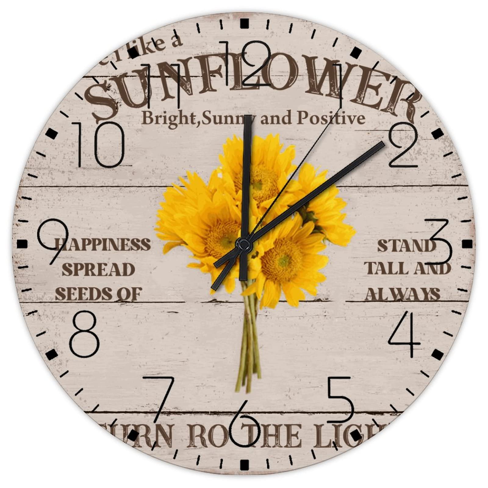 Horloge murale en bois rustique pour rompre la monotonie d'un bureau