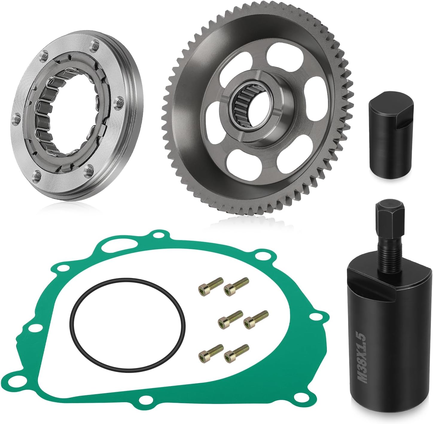 M MATI Starter Clutch Assy & Flywheel Puller Kit for Suzuki LTZ400 Z 400 Quadsport 2003-2014 DRZ400 2000-2020