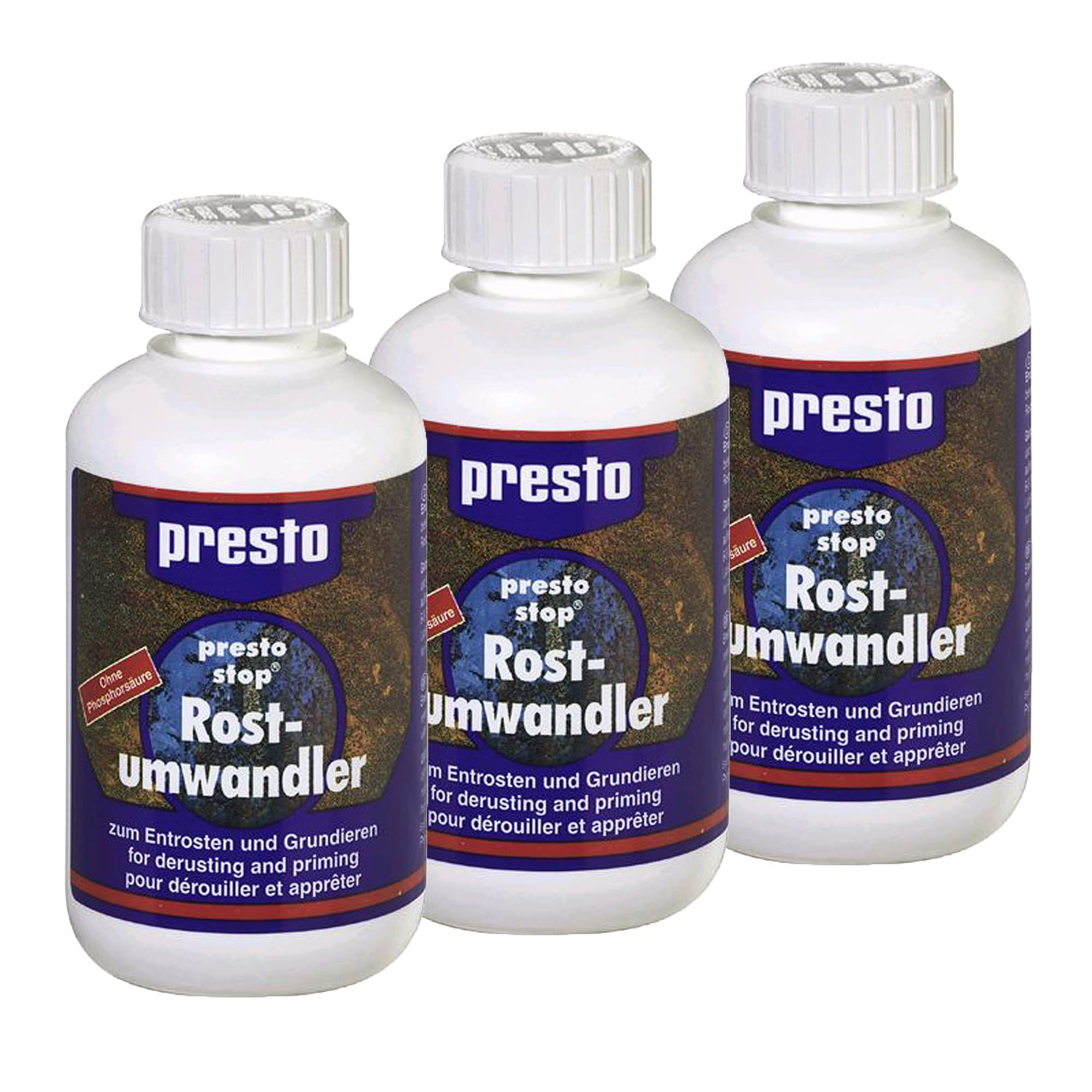 presto 3x 250ml Stop Rostumwandler