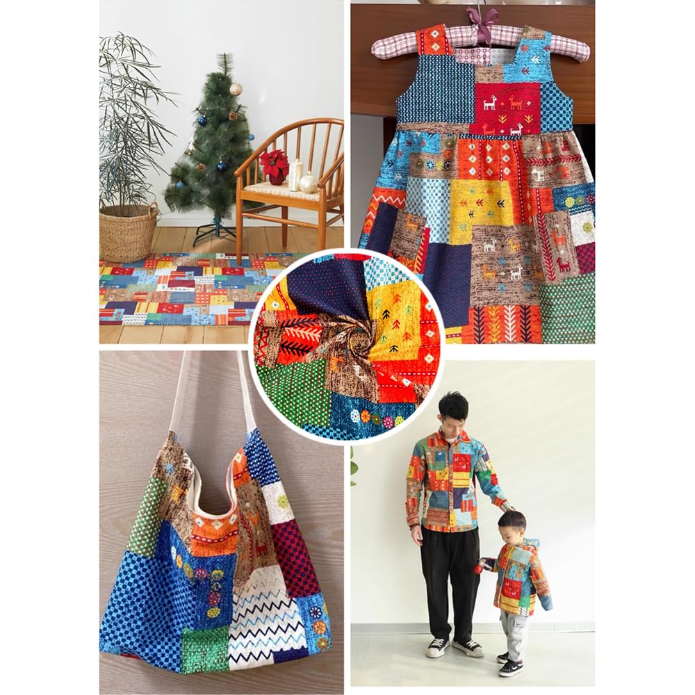 Tkanina bawełniana, towar sprzedawany na metry, kolorowy nadruk, pakiety materiałów, patchwork, "zrób to sam", zestaw materiałów, kwadraty, ręczniki bawełniane, do szycia ubrań, kolorowe