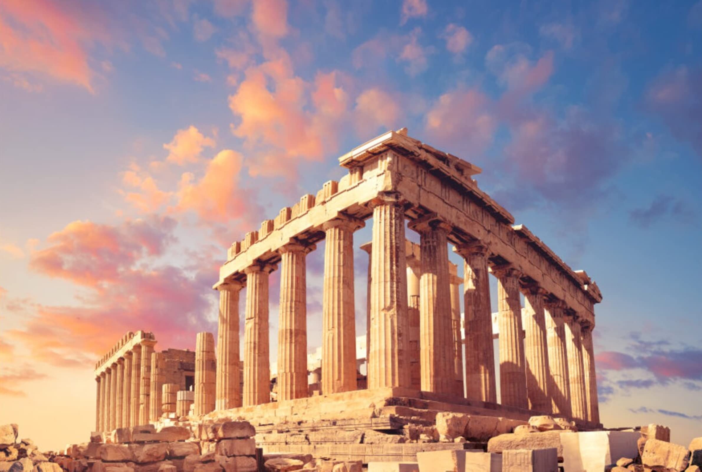 Amazon.co.jp: パルテノン神殿、アテネ、ギリシャアート 現代装飾画 け