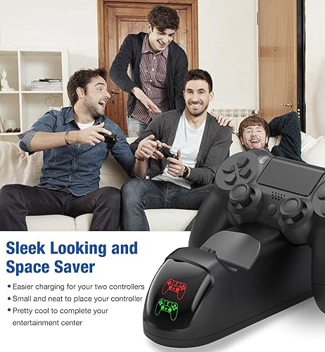 Miniatura 6 de Cargador de controlador PS4 estación de carga dual PS4 para controlador Playstation 4 puerto de carga rápida actualizado estación de carga remota