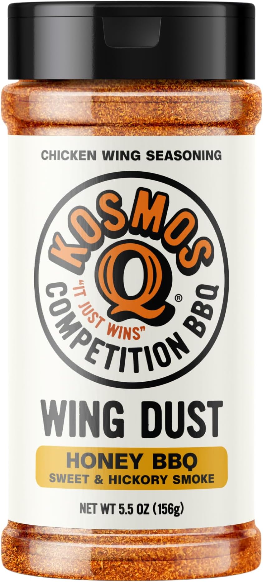 Honey Bbq Wing Dust, Sweet & Smoky Chicken Wing Seasoning For Chicken, Popcorn, Ribs, Pizza & More, Sweet Honey Barbecue Flavor Dry Rub Seasoning Dust, Great For Grilling & Smoking, 6 Oz