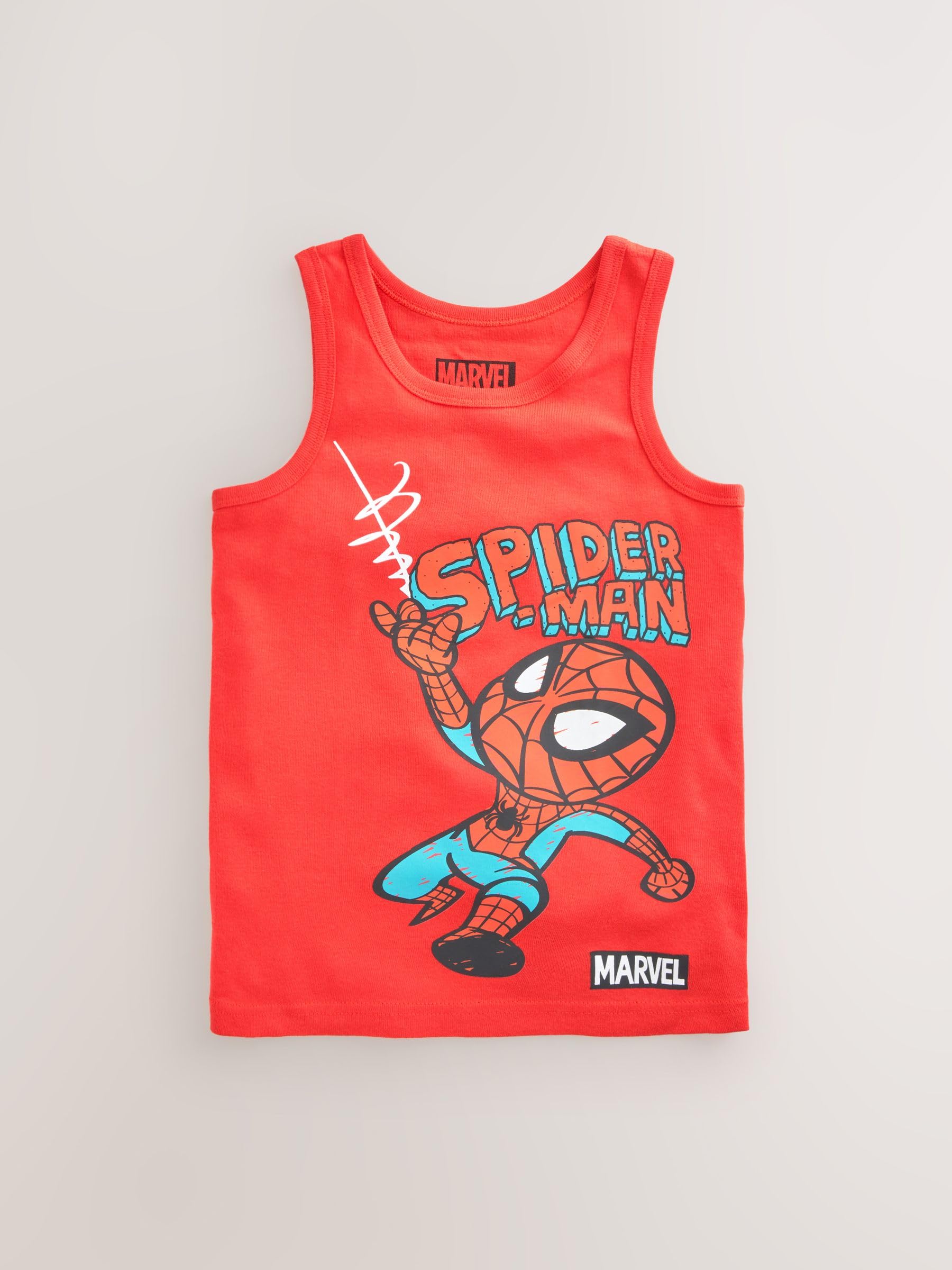NEXT Garçon Débardeur 100% coton Marvel, lot de 3