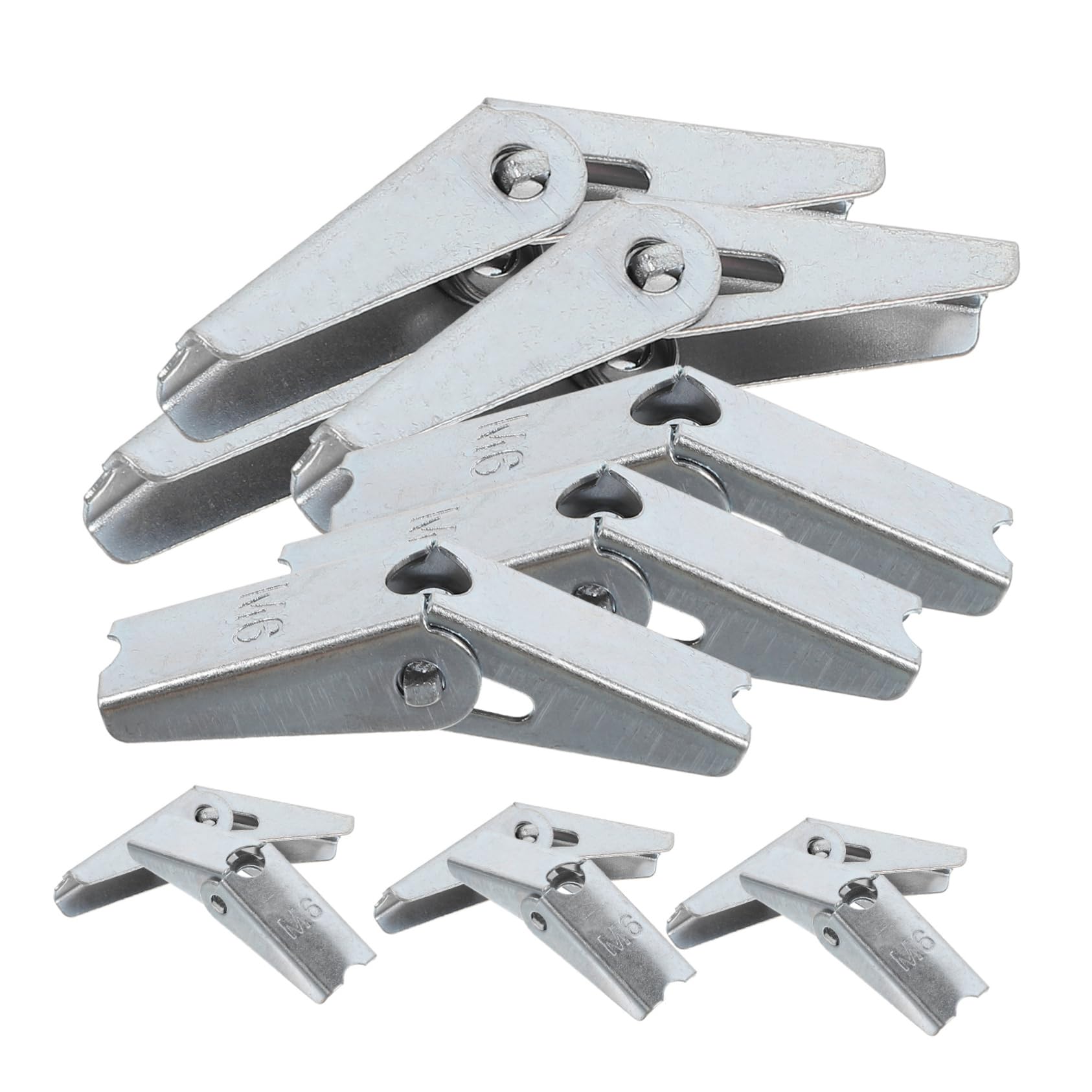 SOLUSTRE Bolts Anchors Set 12pcs Heavy Duty Drywall Anchors Wings Easy Installation for Plasterboard