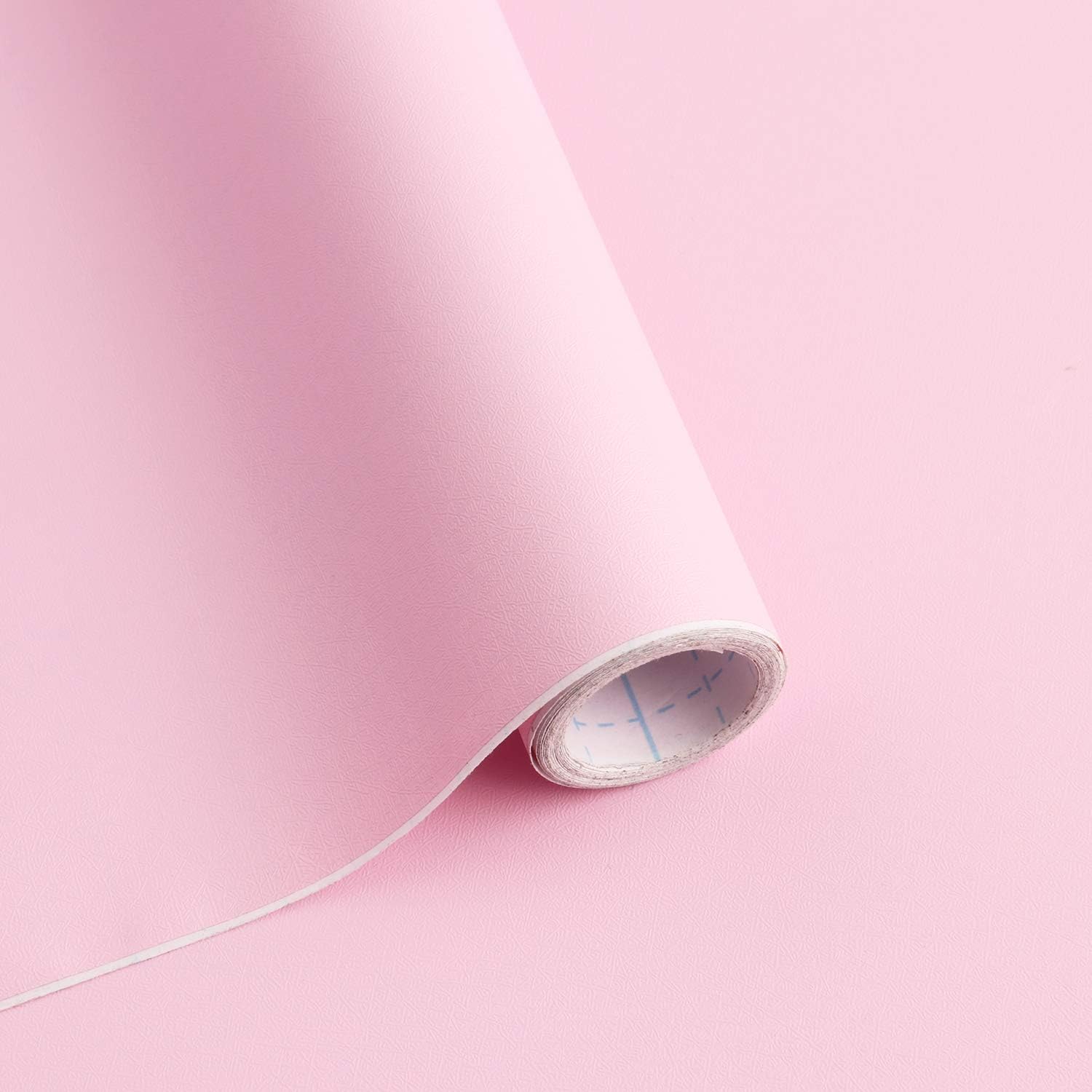 118"x17.7" Pink Peel and Stick Wallpaper Solid Color Contact Paper Self-Adhesive Removable Wallpaper for Wall Covering Cabinet Countertop Vinyl Roll