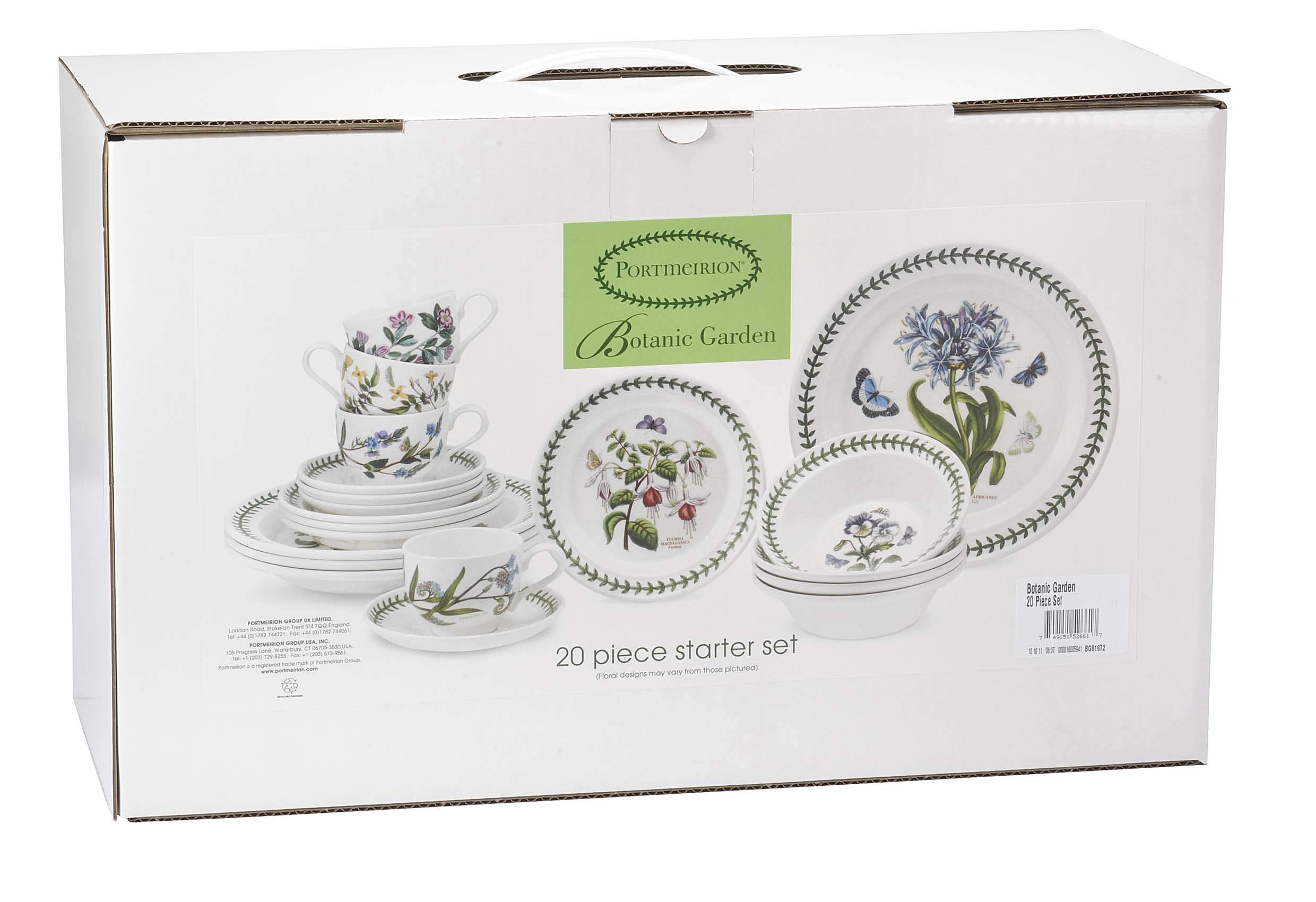 Amazon.com | Portmeirion Botanic Garden 20 Piece Starter Set