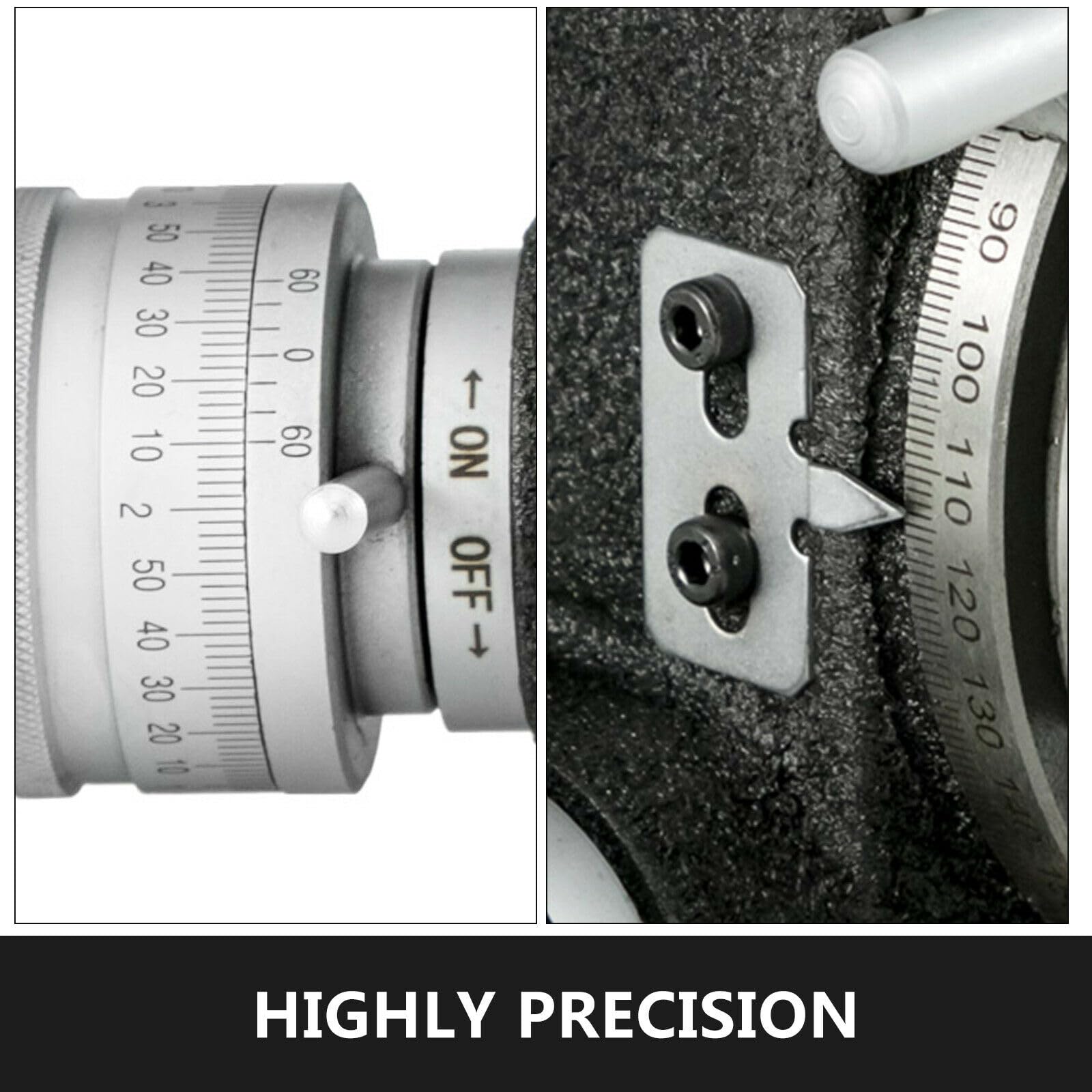 Poziomy pionowy stół obrotowy 4 "/100mm 6"/150mm precyzja 4-gniazda MT-2 W/3 płyty dzielące do frezarki wiertarka(4 Inch 4 Slot)