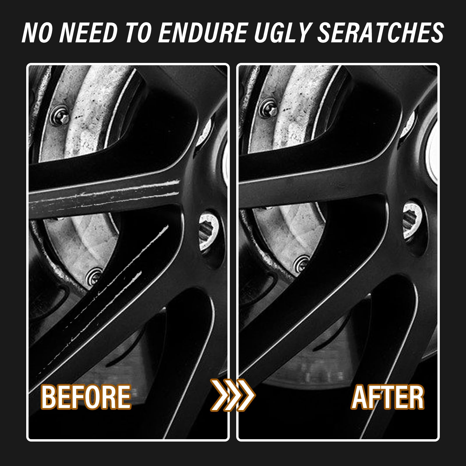 Snapklik.com : Curb Rim Repair Kit, Matte Black Rim Touch Up Paint ...