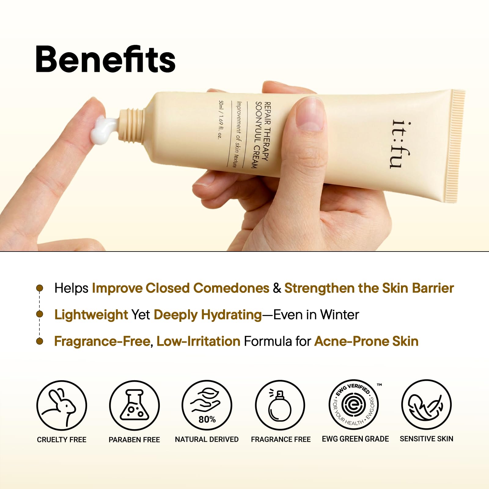 Amazon.com: it:fu Soonyuul Cream for Closed Comedones & Acne Care