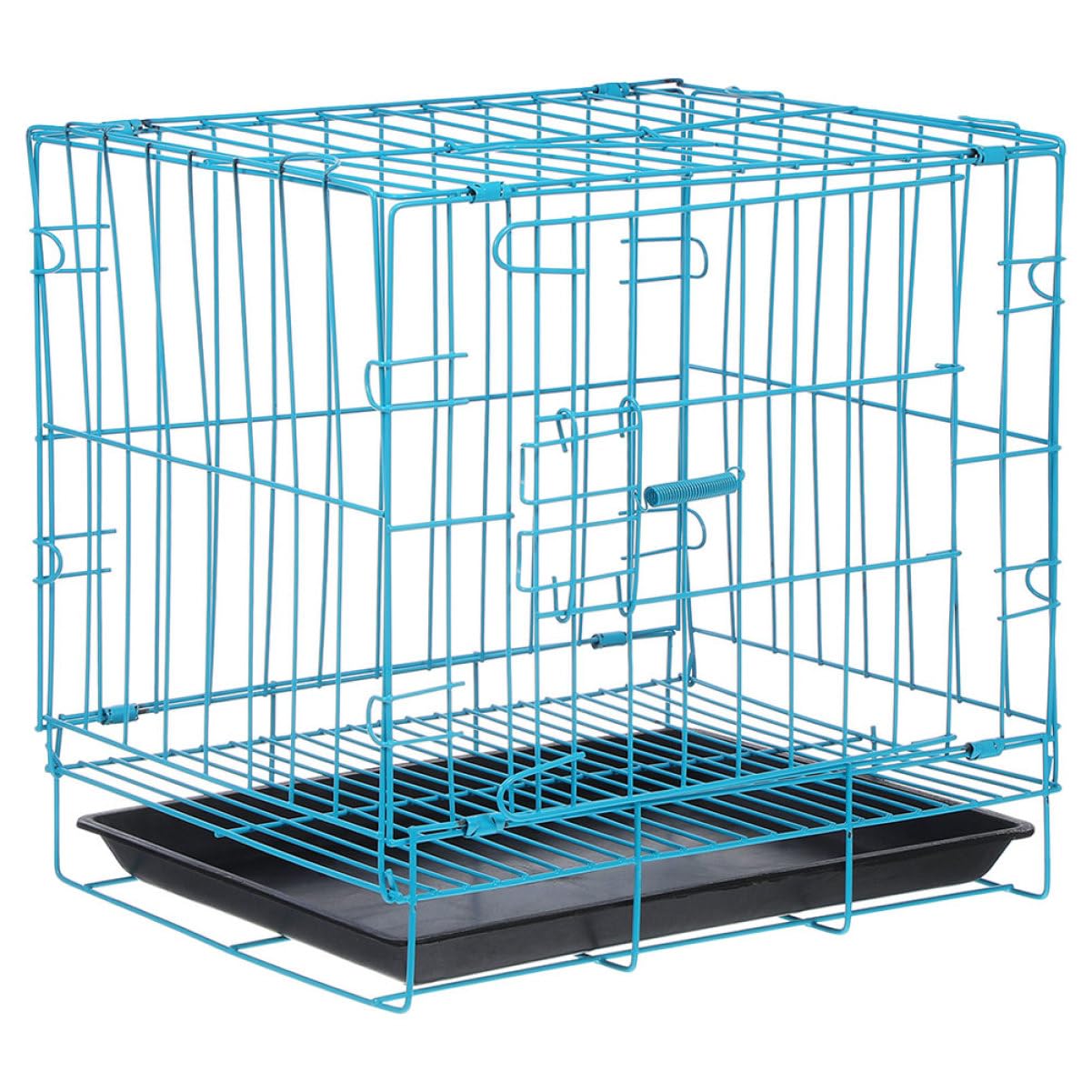 Balacoo Simple Design Metal Cat Cage Portable Travel Crate for Cats Dogs Bunny Cage