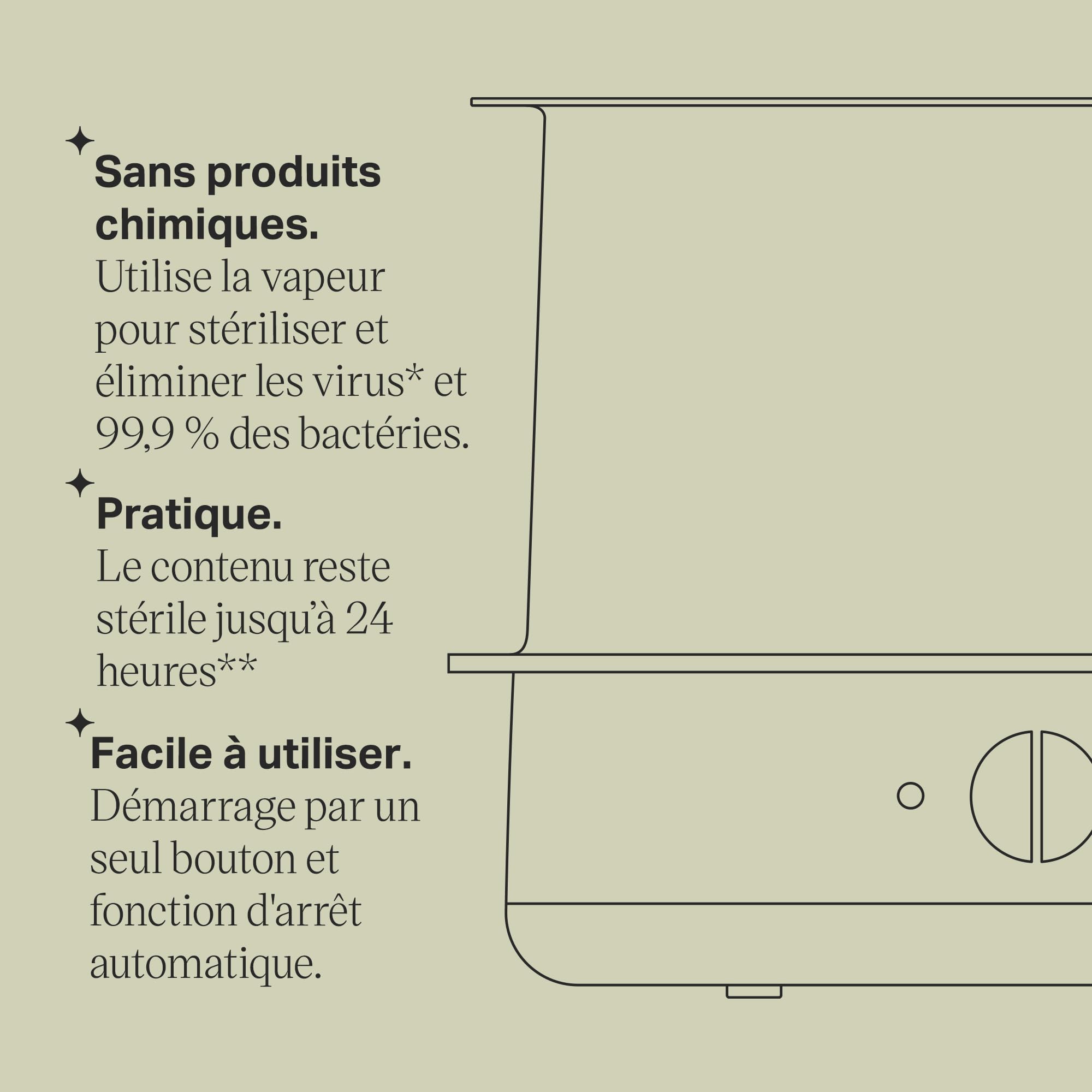 Tommee Tippee Stérilisateur Électrique Avancé Super-Steam pour Jusqu'à 6 Biberons, sans Produits Chimiques