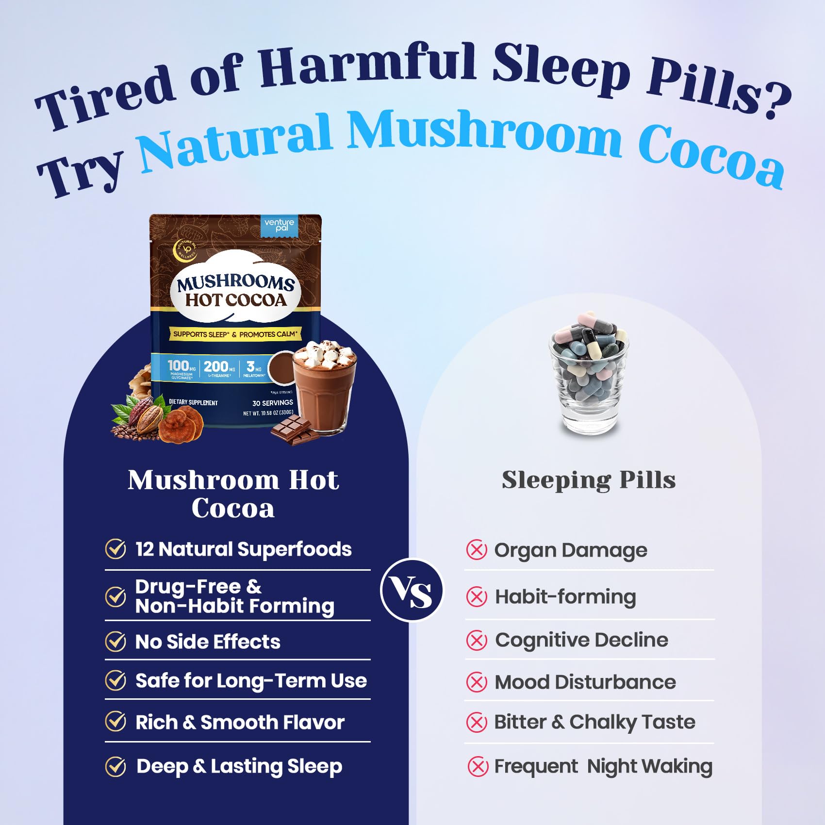 Natural Sleep Aid Cocoa Powder With Magnesium Glycinate, 30 Servings — Amazon image 7