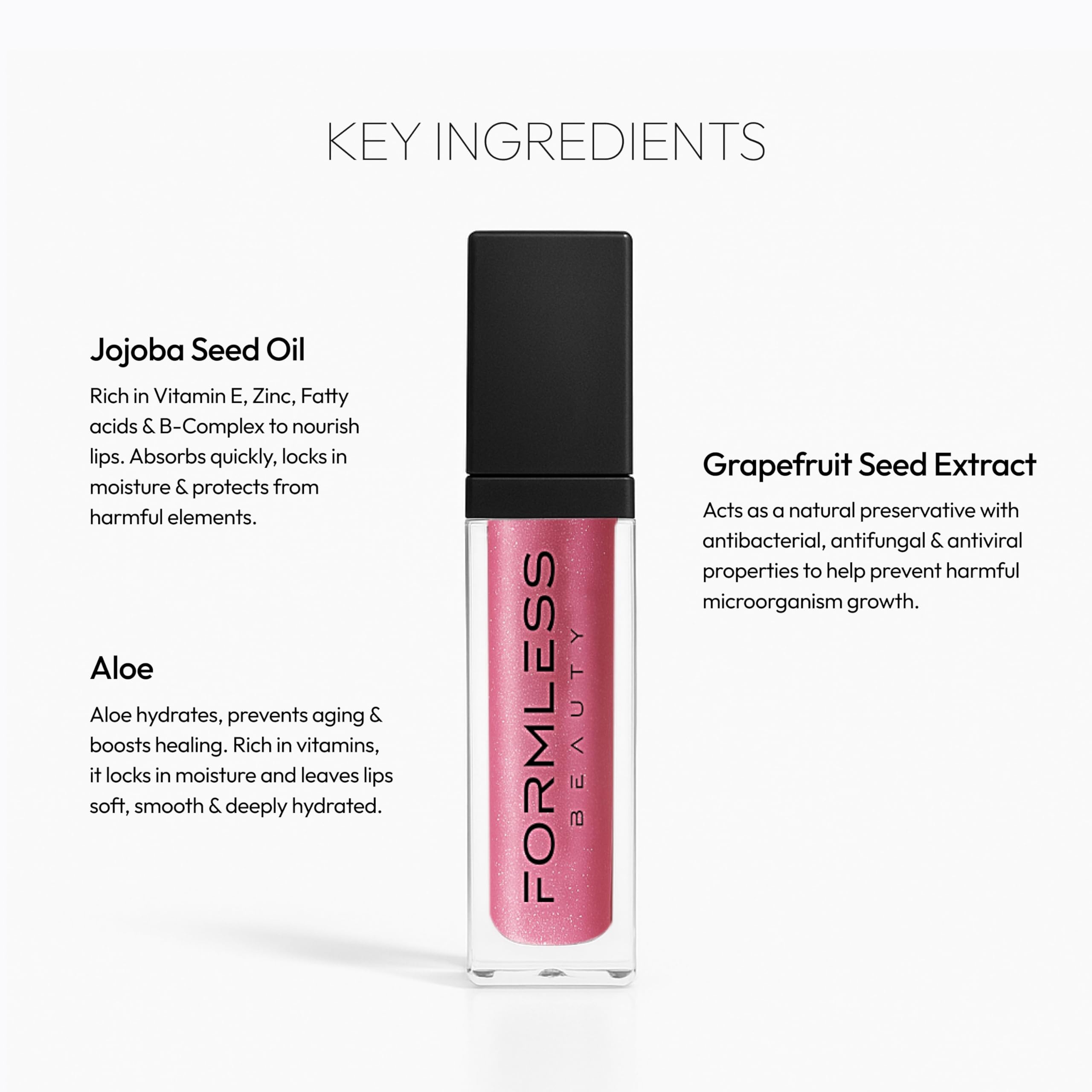 Formless Beauty Manifest Plum-Mauve Glitter Lip Gloss