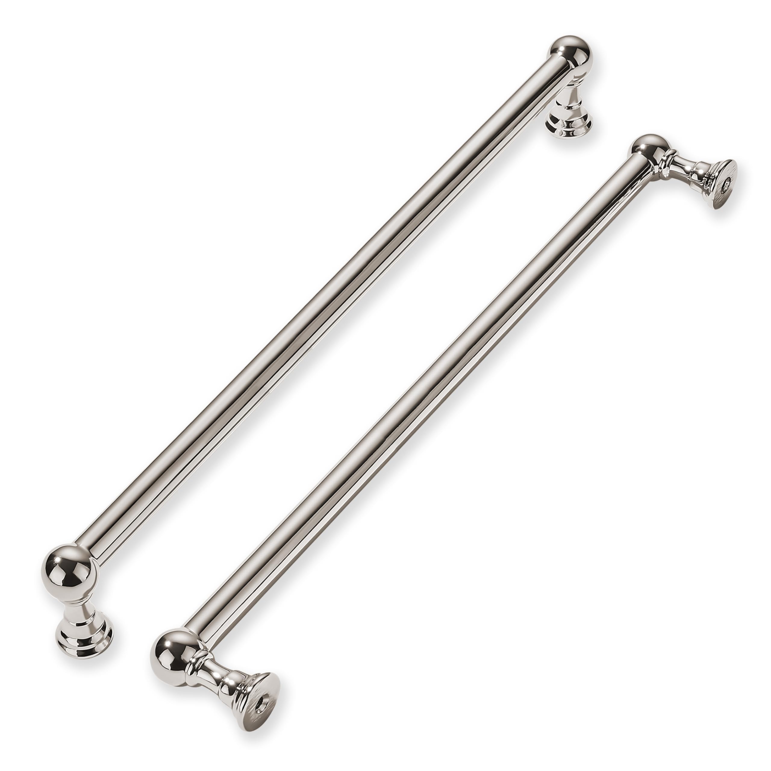 khtumeware 3 Pack Appliance Pull 18 Inch Hole Center Polished Nickel Cabinet Pulls Heavy Duty Solid Cabinet Handles for cabinets Dressers Kitchens Handles Bathroom cabinets — image 1