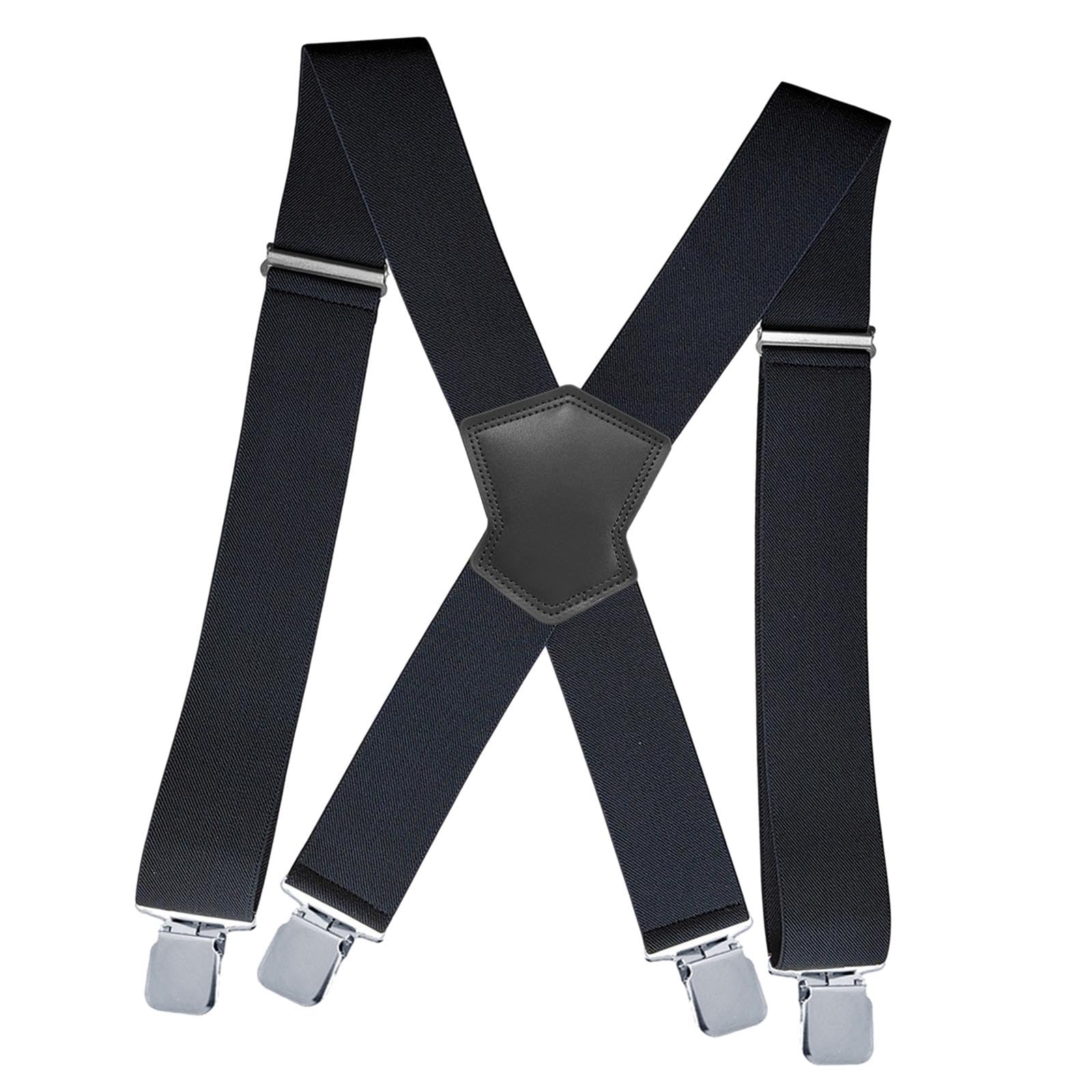 Mens Suspender Adjustable Pants Supplies Side Clip Suspenders For Work Party Black | Mens Accessories | Suspenders Braces-image-36