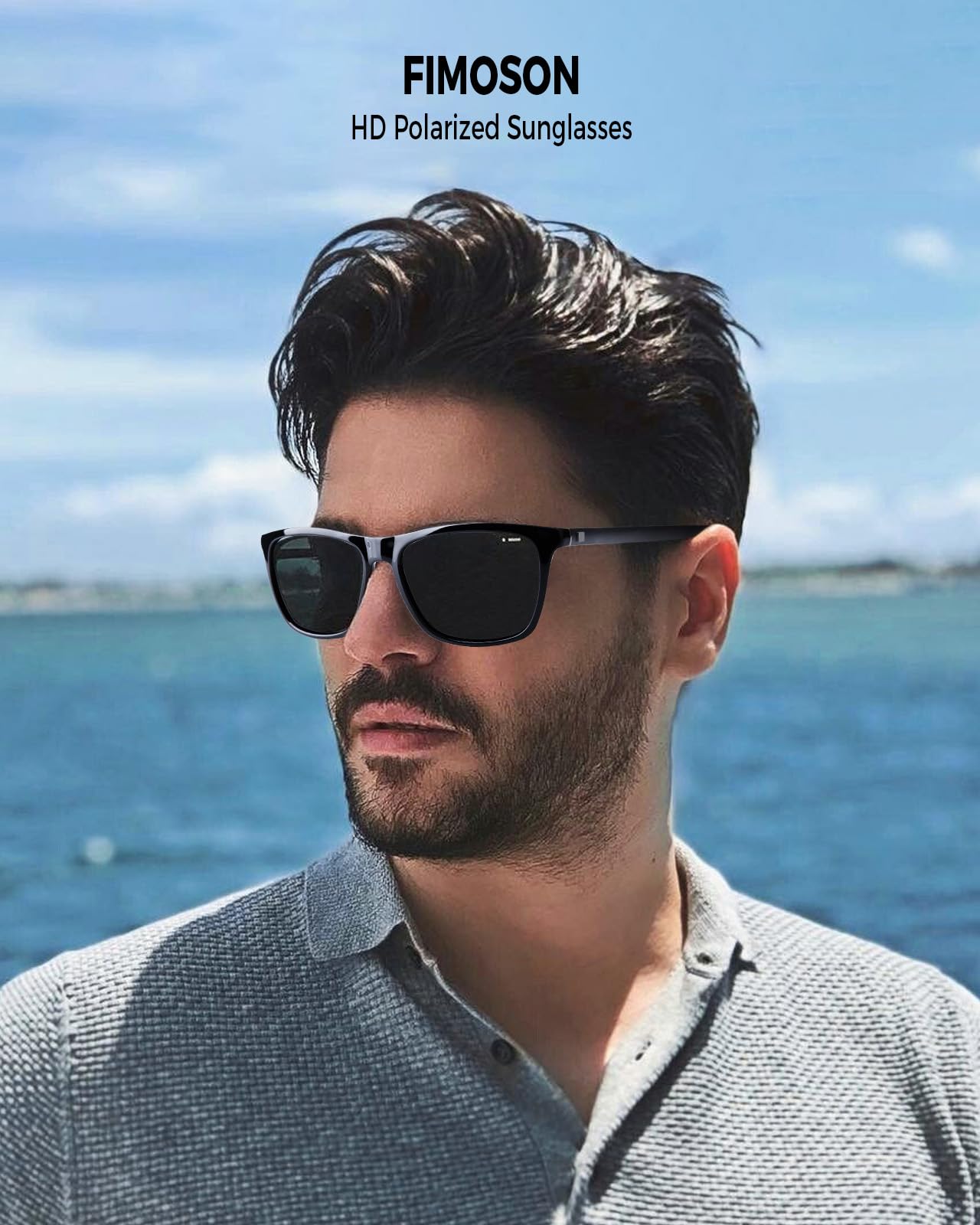 FIMOSON Unisex Polarized Aluminum Sunglasses Vintage Sun Glasses For Men Women UV400 Protection