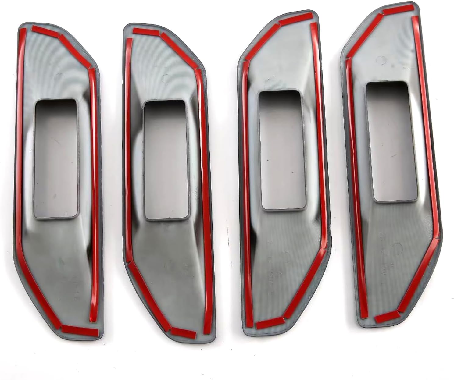 CTH for Ford Ranger 2024-2025 Interior Car Door Decorative Panel Cover Trim Car Accessories 4pcs (Carbon Fiber Black)