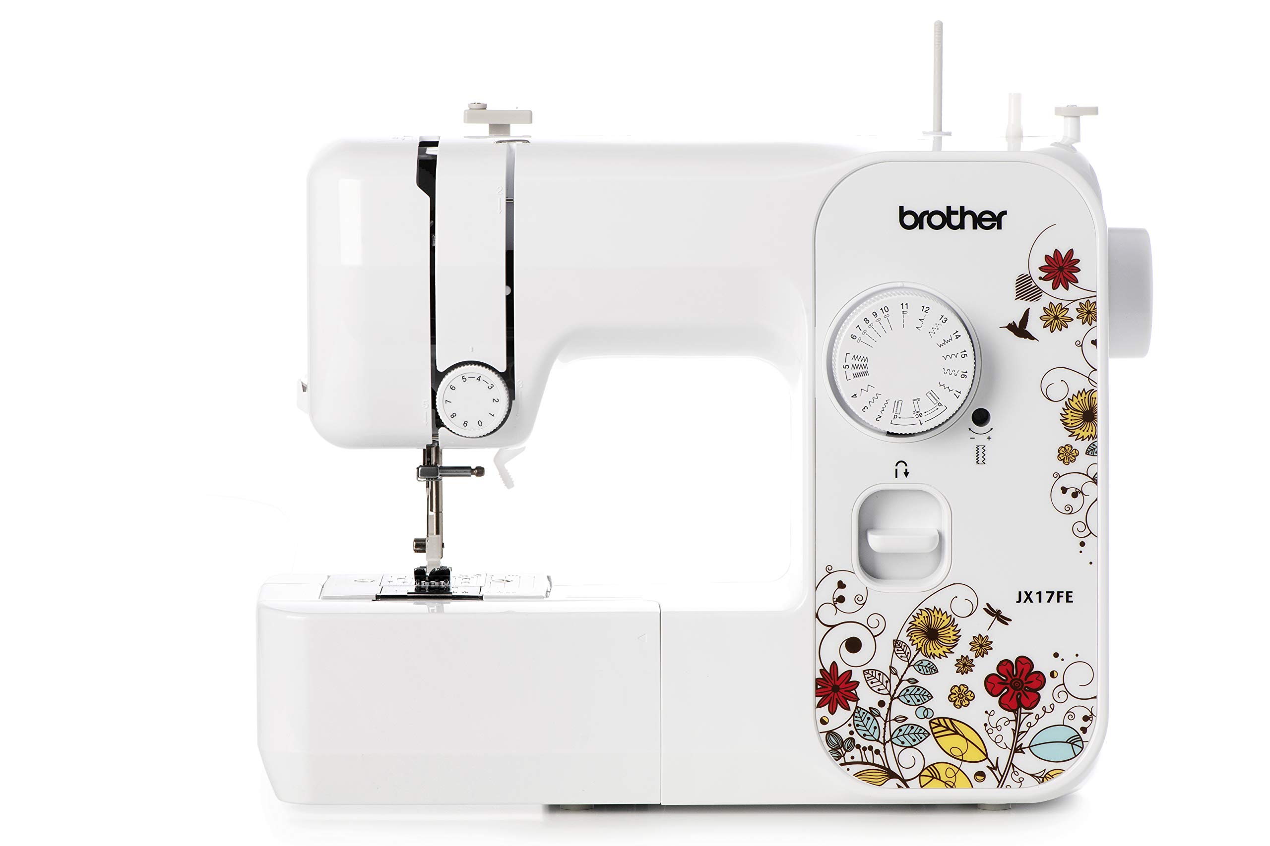 Brother JX17FE con Tavolo Prolunga Allunga Base - Macchina da Cucire, 17 Punti di Cucitura, Facile per Principianti, Cucitrice Automatica, Cucito Semplice, Braccio Libero