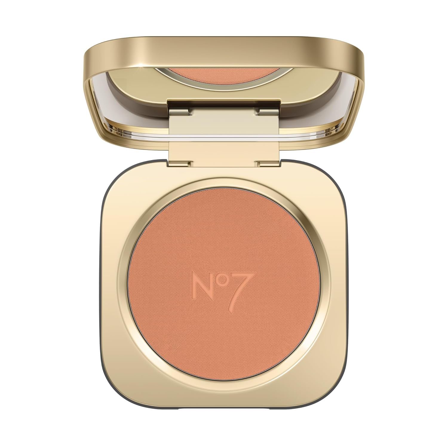No7 Pro Artist Luxe Powder Blush for Cheeks - Buildable & Silky Face Makeup for Natural-Looking Glow - Lightweight, Long Wear Cheek Color in Soft-Focus Finish - Coral Blush (5g)