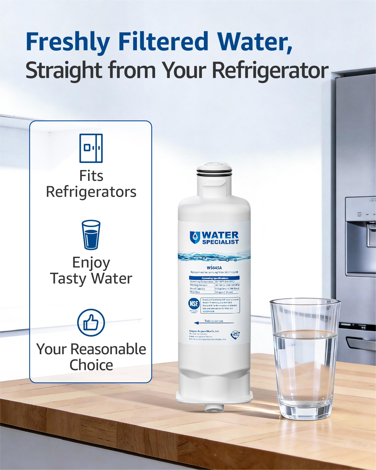 Samsung Water Filter - 4 Pack Replacement -5 Samsung Water Filter - 4 Pack Replacement -5