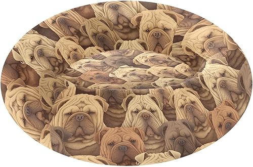 Cartoon Dogs Anxiety Relief Pet Cat Bed fluffier Orthopedic Dog Bed for Extra Small Size Pets Supplies Camas para mascotas Grandes