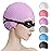 Tripsky Silicone Swim Cap,Comfortable Bathing Cap Ideal for Curly Short Medium Long Hair, Swimming Cap for Women and Men, Shower Caps Keep Hairstyle Unchanged (Purple)