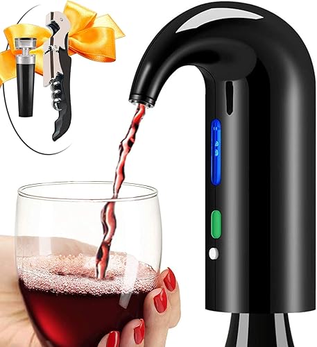 Miniatura 9 de Aireador eléctrico de vino, bomba dispensadora de vino, vertedor automático de vino, decantador de vino instantáneo, oxidante de vino de un solo